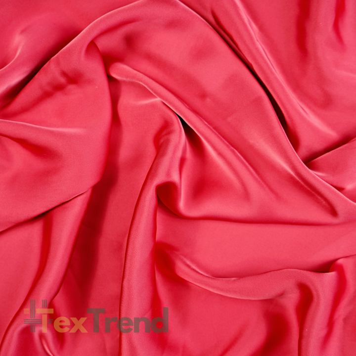 Armani Satin Stoff / Kunstseide - hellrot 32