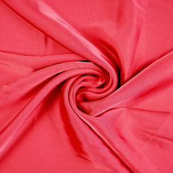 Armani Satin Stoff / Kunstseide - hellrot 32