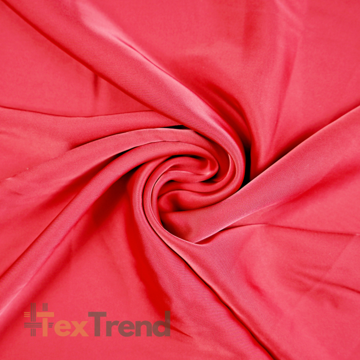 Armani Satin Stoff / Kunstseide - hellrot 32