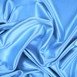 Kleidungsstoff Satin mit Lycra - blau 28