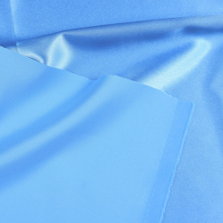 Kleidungsstoff Satin mit Lycra - blau 28