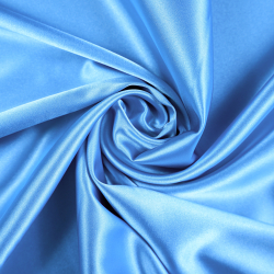 Kleidungsstoff Satin mit Lycra - blau 28
