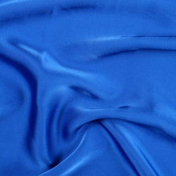 Armani Satin Stoff / Kunstseide - Saphir 30