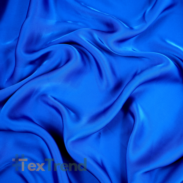 Armani Satin Stoff / Kunstseide - Saphir 30