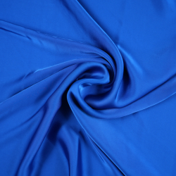 Armani Satin Stoff / Kunstseide - Saphir 30
