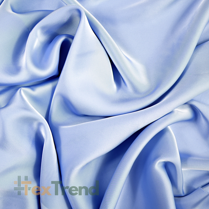 Armani Satin Stoff / Kunstseide - Pariser Blau 22