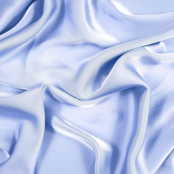 Armani Satin Stoff / Kunstseide - Pariser Blau 22