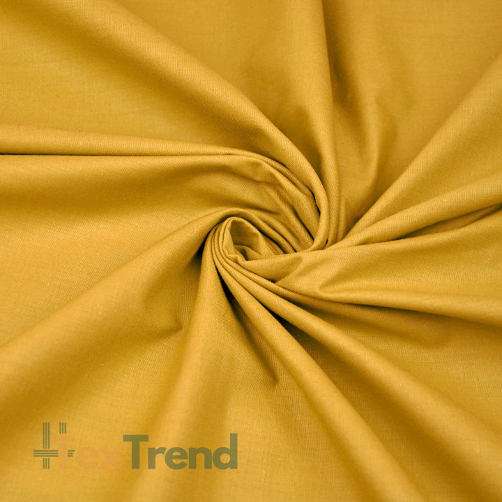 100% Baumwolle einfarbig Senf - 220cm