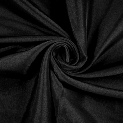 Doppelseitiger Bekleidungsstoff Satin / Taft - Schwarz 72