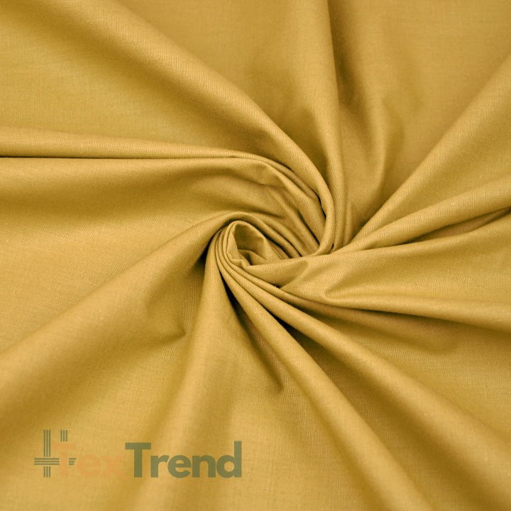 100% Baumwolle einfarbig Senf - 220cm (KR)