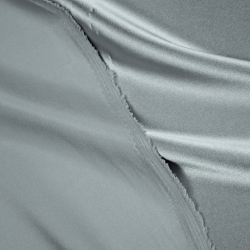 Kleidungsstoff Satin mit Lycra - grau 48