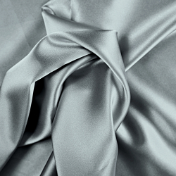 Kleidungsstoff Satin mit Lycra - grau 48