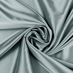 Kleidungsstoff Satin mit Lycra - grau 48