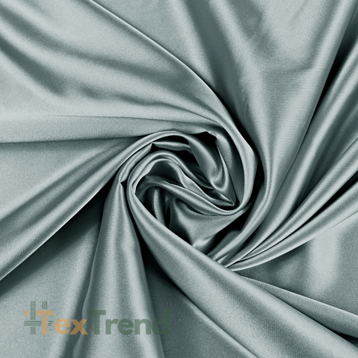 Kleidungsstoff Satin mit Lycra - grau 48