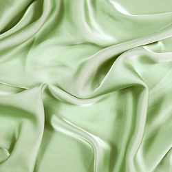 Armani Satin Stoff / Kunstseide - Pistazie 17