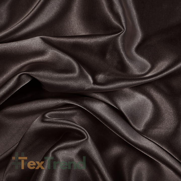 Doppelseitiger Bekleidungsstoff Satin / Taft - Dunkelbraun 71