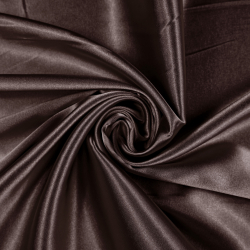 Doppelseitiger Bekleidungsstoff Satin / Taft - Dunkelbraun 71