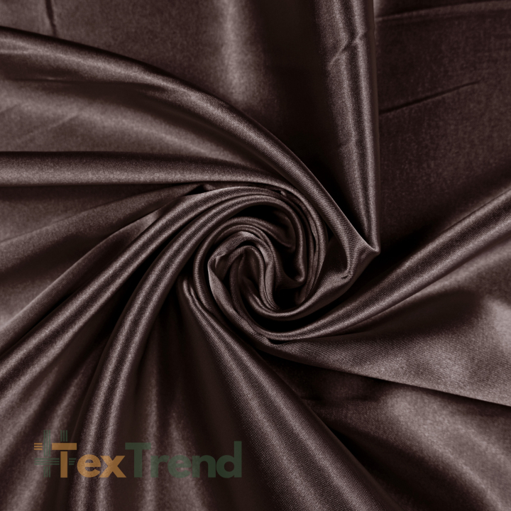 Doppelseitiger Bekleidungsstoff Satin / Taft - Dunkelbraun 71