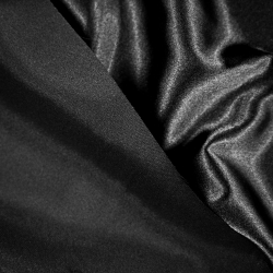 Kleidungsstoff Satin mit Lycra - schwarz 95