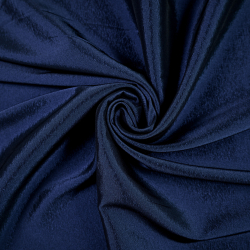 Zweifarbiger Bekleidungsstoff Satin / Taft - Marineblau 66