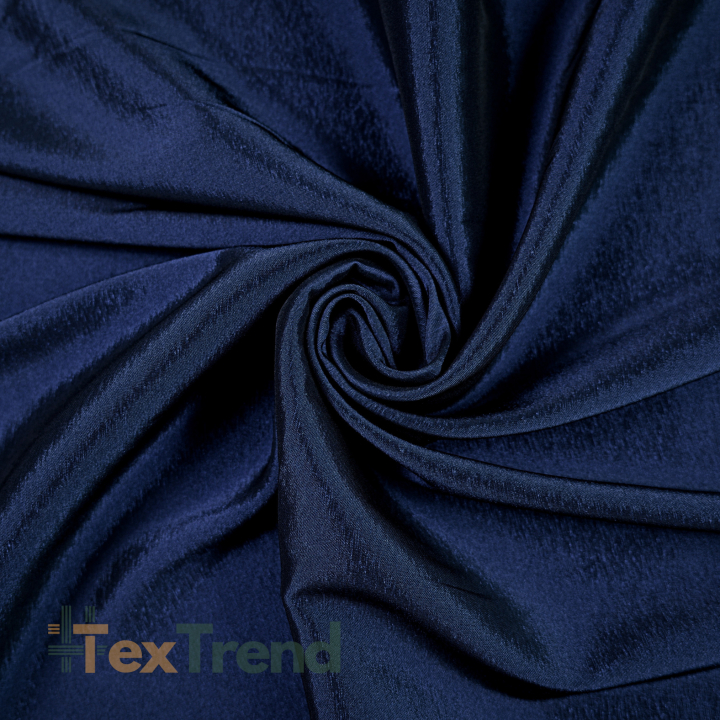 Zweifarbiger Bekleidungsstoff Satin / Taft - Marineblau 66