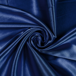 Zweifarbiger Bekleidungsstoff Satin / Taft - Marineblau 66