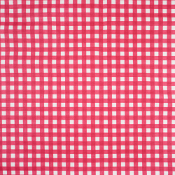 100% Baumwolle Vichy Karomuster rot-weiß klein