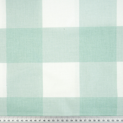 100% Baumwolle große Salbeigrün Vichy-Karo