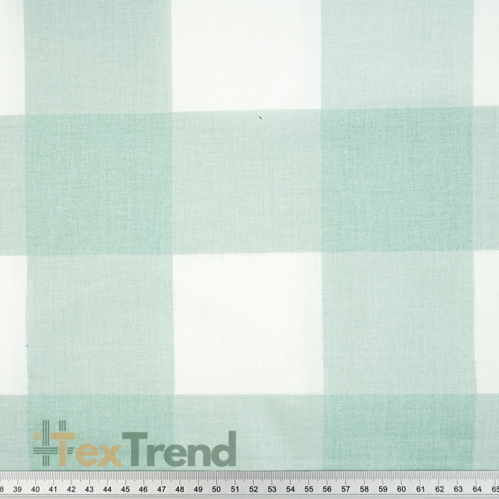 100% Baumwolle große Salbeigrün Vichy-Karo