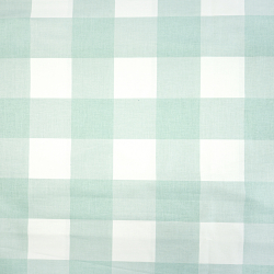 100% Baumwolle große Salbeigrün Vichy-Karo