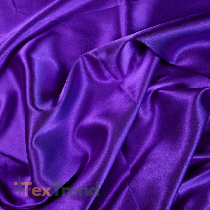Doppelseitiger Bekleidungsstoff Satin / Taft - dunkellila 64
