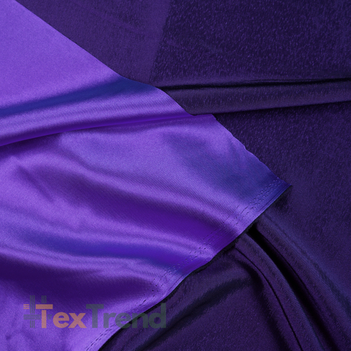 Doppelseitiger Bekleidungsstoff Satin / Taft - dunkellila 64