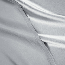 Kleidungsstoff Satin mit Lycra - hellgrau 45