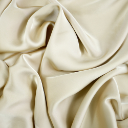 Armani Satin Stoff / Kunstseide - Sand 13