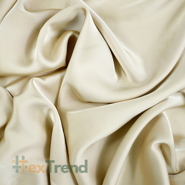 Armani Satin Stoff / Kunstseide - Sand 13