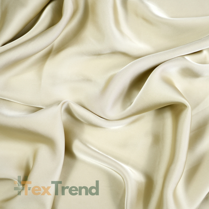 Armani Satin Stoff / Kunstseide - Sand 13