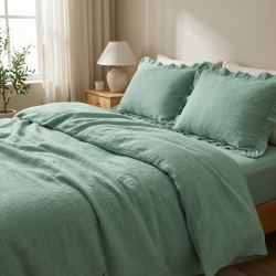 Musselin Double Gauze schmutziges Salbei (Emerald)