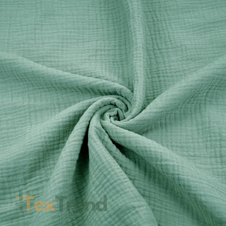 Musselin Double Gauze schmutziges Salbei (Emerald)
