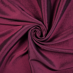 Zweifarbiger Bekleidungsstoff Satin / Taft - Rot 44