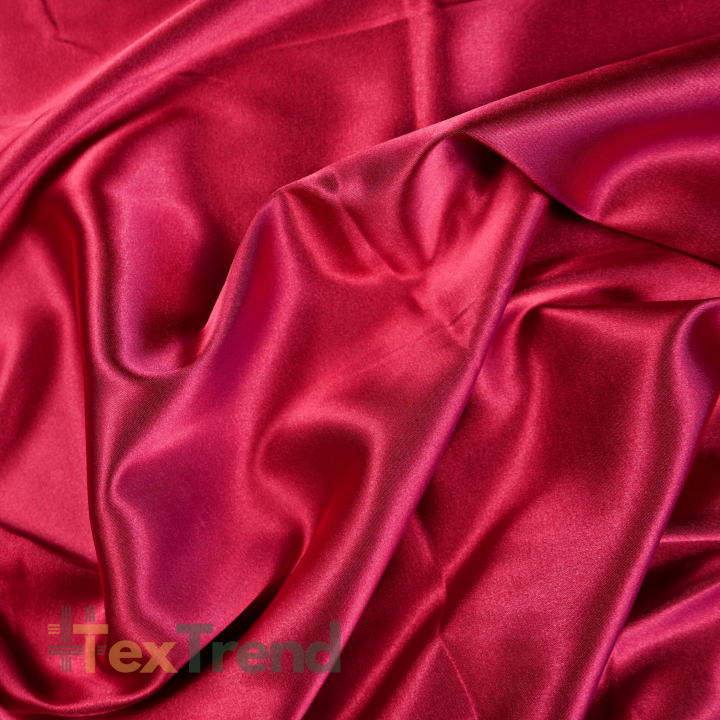 Zweifarbiger Bekleidungsstoff Satin / Taft - Rot 44