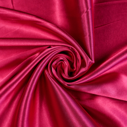 Zweifarbiger Bekleidungsstoff Satin / Taft - Rot 44