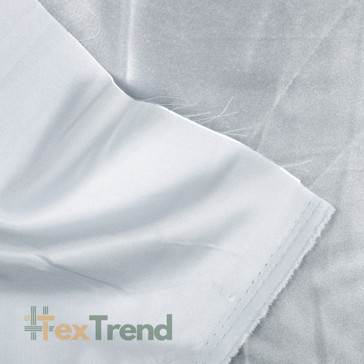 Kleidungsstoff Satin mit Lycra - Silber 106