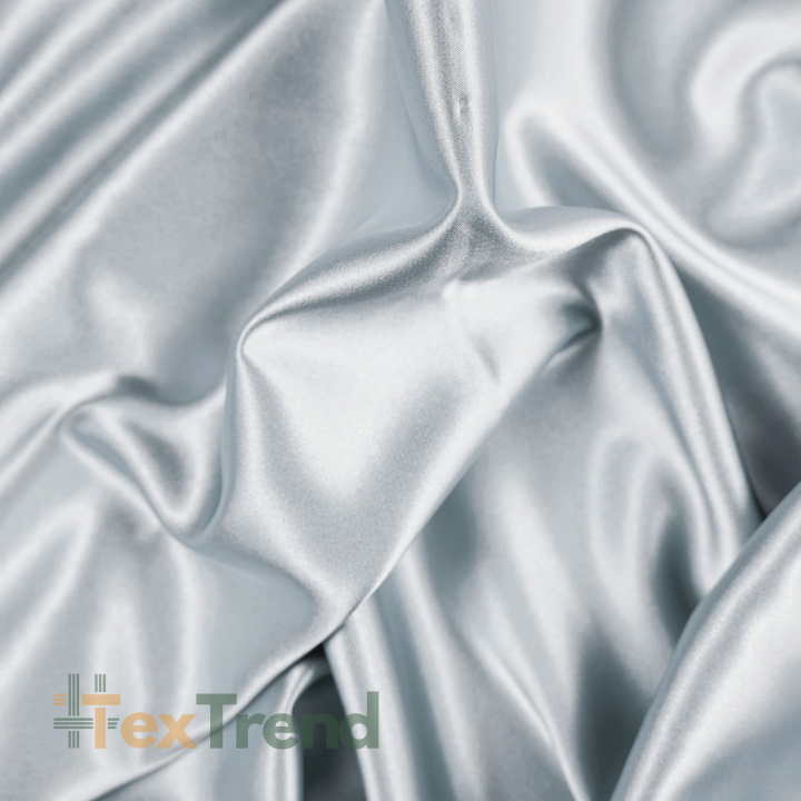 Kleidungsstoff Satin mit Lycra - Silber 106