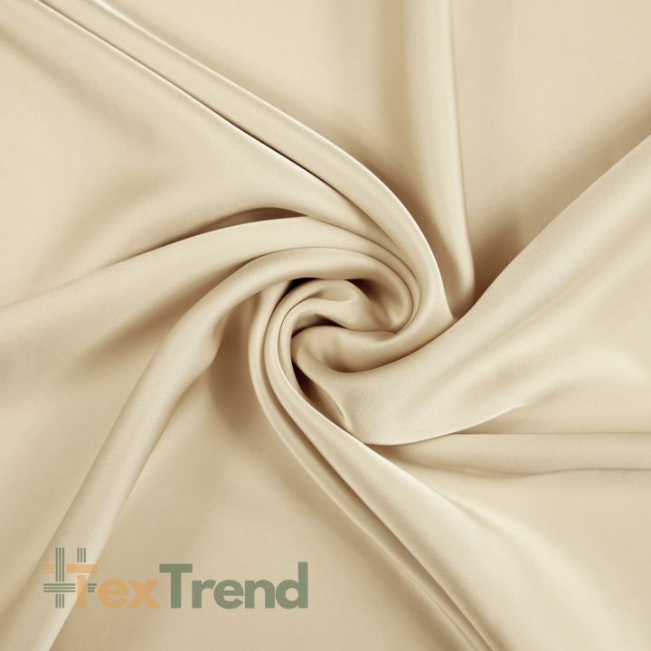 Armani Satin Stoff / Kunstseide - Beige 5