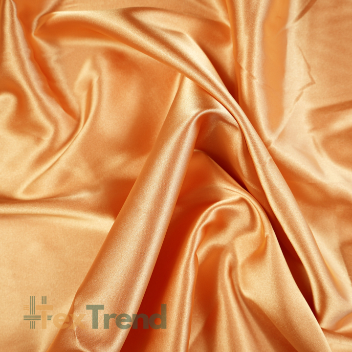 Zweiseitiger Bekleidungsstoff Satin / Taft - Orange 24