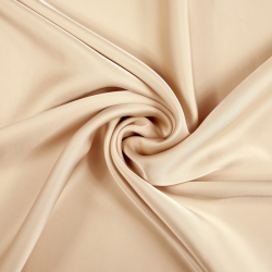 Armani Satin Stoff / Kunstseide - dunkelbeige 18
