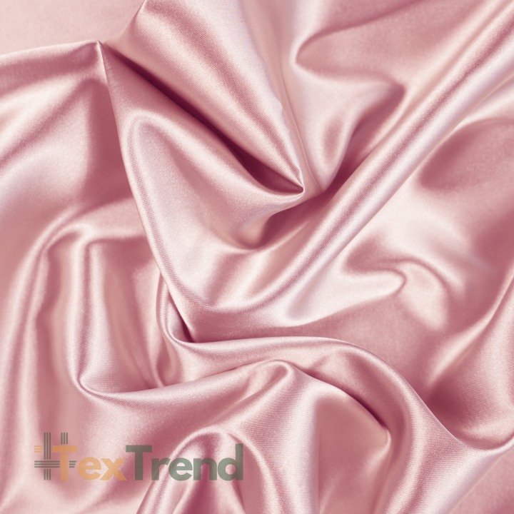 Doppelseitiger Bekleidungsstoff Satin / Taft - schmutziges Rosa 4