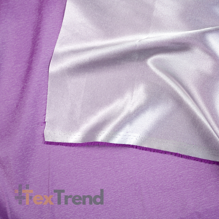Doppelseitiger Bekleidungsstoff Satin / Taft - hellrosa / lila 6