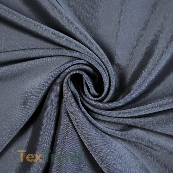 Doppelseitiger Bekleidungsstoff Satin / Taft - grau graphit 27