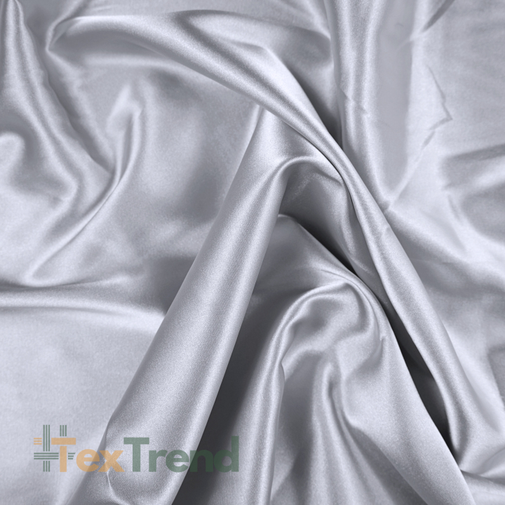 Doppelseitiger Bekleidungsstoff Satin / Taft - grau graphit 27